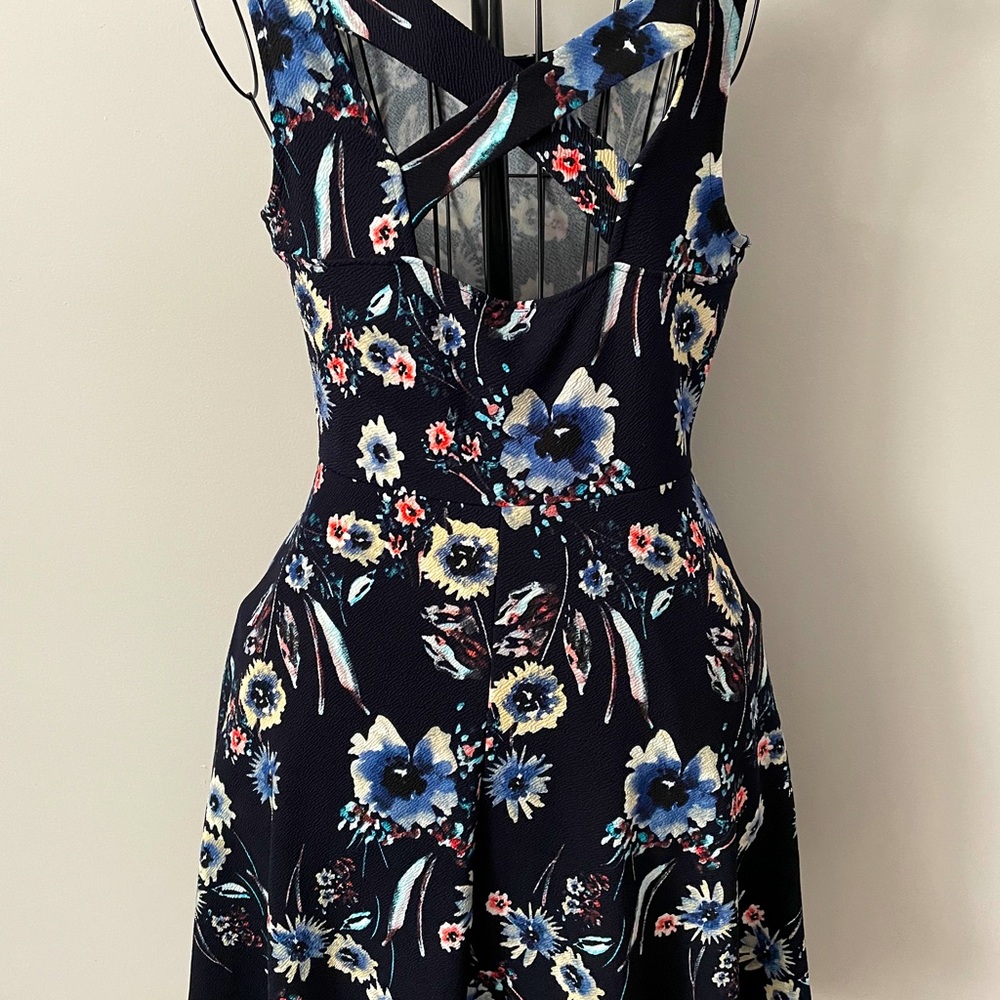 Kayleigh navy sun dress